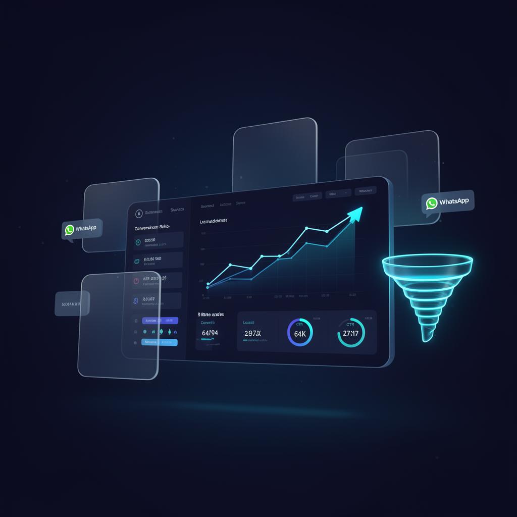 Dashboard de geração de leads e tráfego pago